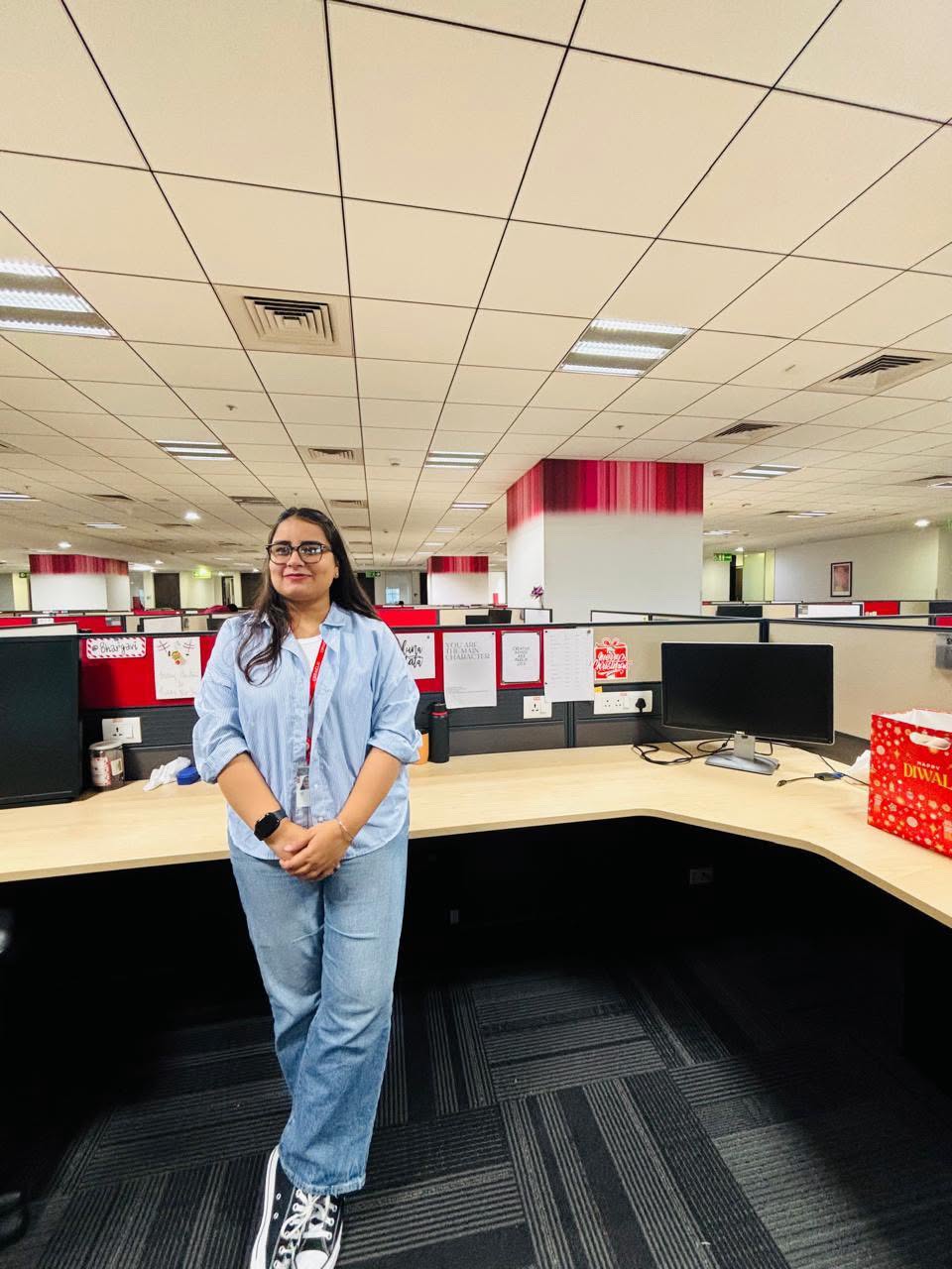 Kriti Joshi at her workspace